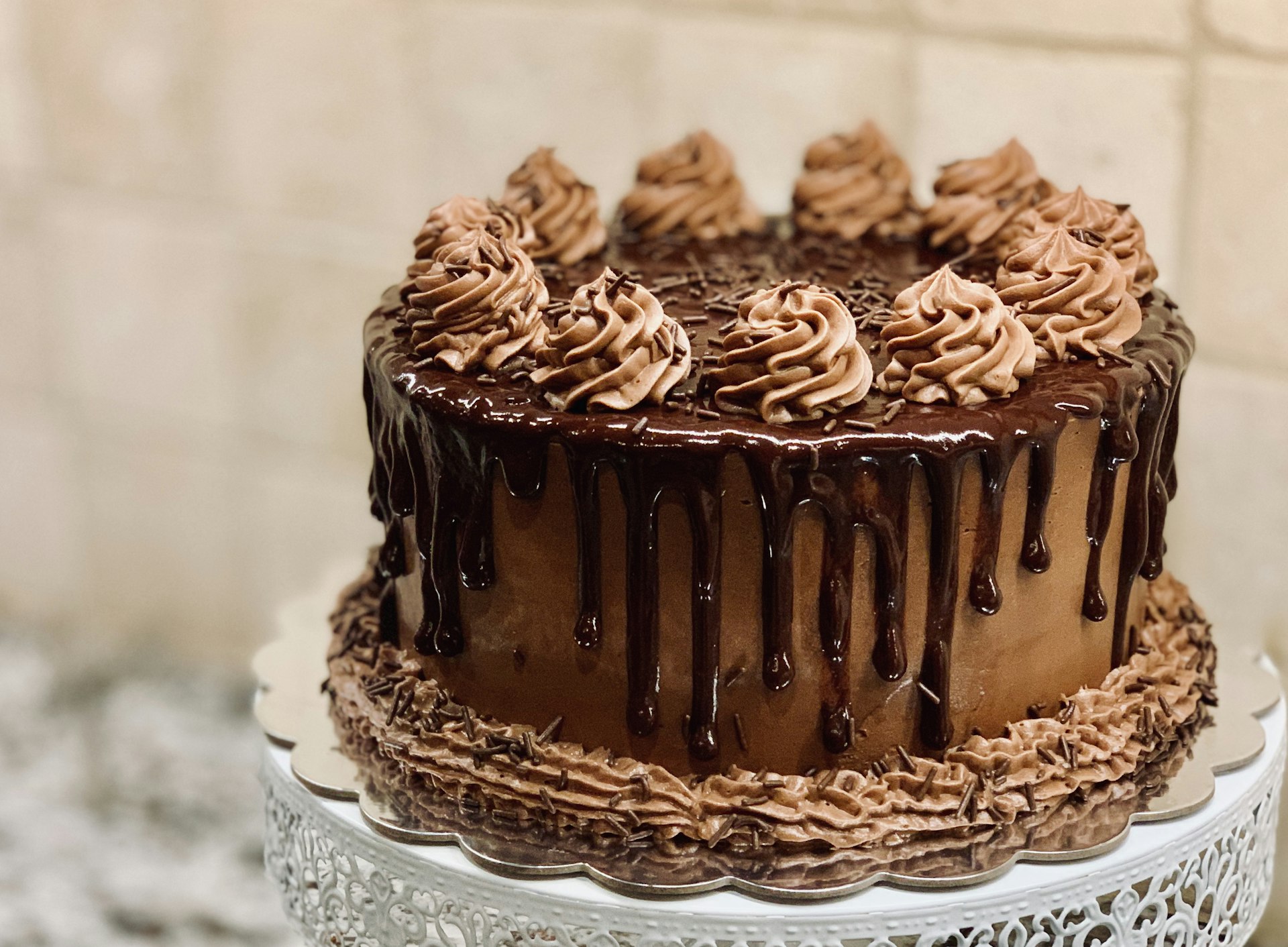 A classic layered sponge cake